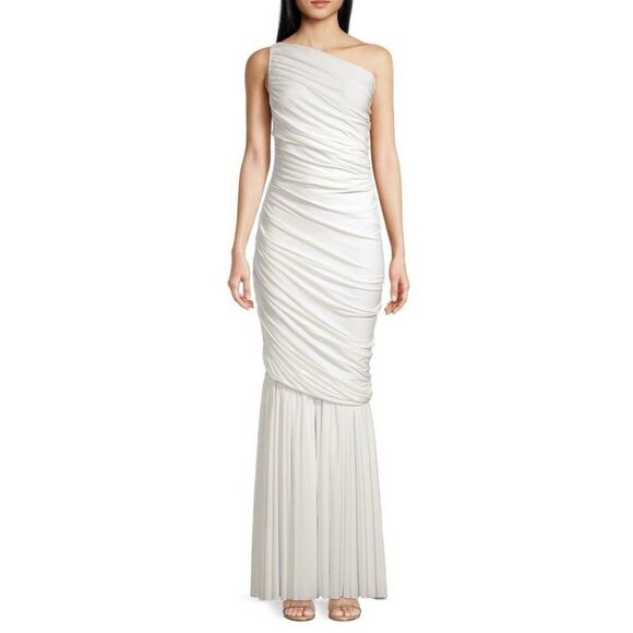 NWT NORMA KAMALI Diana One-Shoulder Fishtail Gown Size XS $295 - Picture 1 of 9